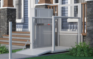 Whether you need a lift to get to your front porch, back deck, or over your garage steps, the Highlander II and VPL400-X are excellent choices—especially compared to ramps, which have a much larger footprint.